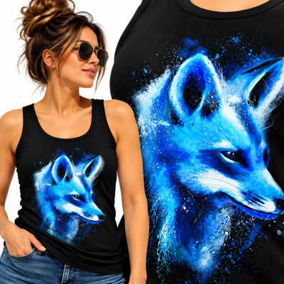 TANK TOP DAMSKI ZWIERZĘTA LIS